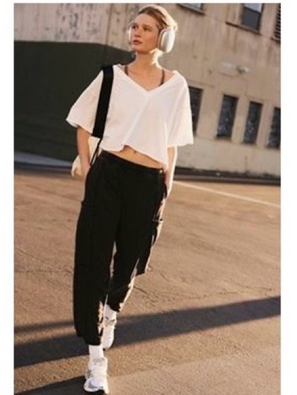 Free People Black Hot Shot pant